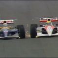 senna mansell wheel to wheel