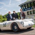 Porsche 550 Spyder, Herbert Linge, Egon Alber and Hans Hermann